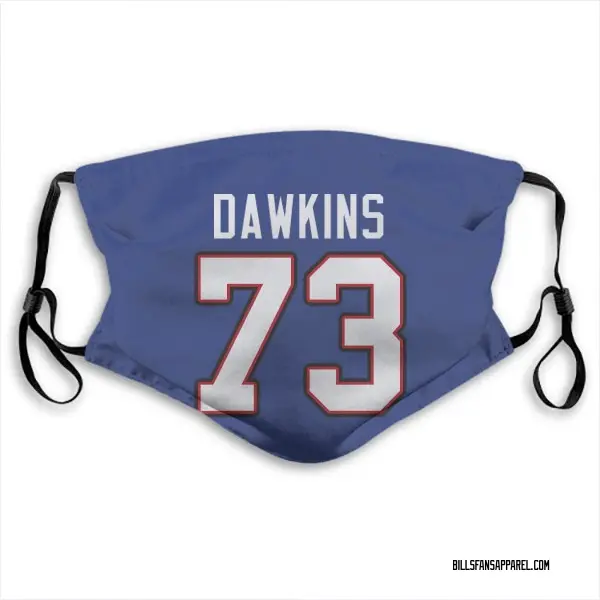 Buffalo Bills Dion Dawkins Jersey Name and Number Face Mask ...